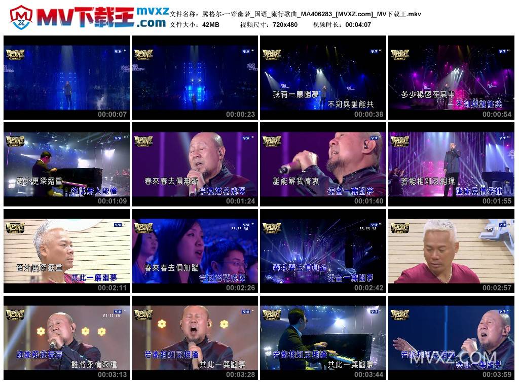 腾格尔-一帘幽梦_国语_流行歌曲_MA406283